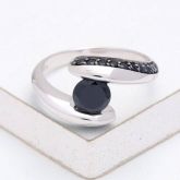 VALENCIA AT NIGHT RING IN STERLING SILVER by EQUALLI.COM