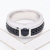 MINNEAPOLIS AT NIGHT RING IN STERLING SILVER by EQUALLI.COM