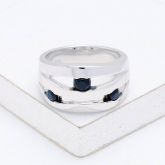 DALLAS AT NIGHT RING IN STERLING SILVER by EQUALLI.COM