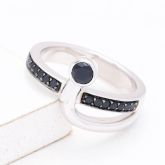 ASHEVILLE AT NIGHT RING IN STERLING SILVER by EQUALLI.COM