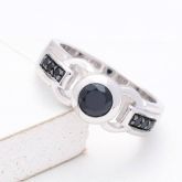DENVER AT NIGHT RING IN STERLING SILVER by EQUALLI.COM