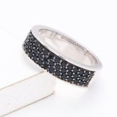FERNDALE AT NIGHT RING IN STERLING SILVER by EQUALLI.COM
