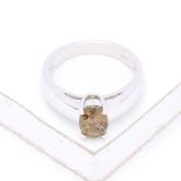  ALEXA ALEXANDRITE SOLITAIRE ENGAGEMENT RING IN 14K WHITE GOLD - RING SIZE 7 by EQUALLI.COM