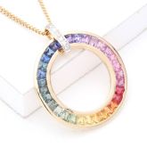 NEW YORK LARGE PENDANT IN 14K GOLD by EQUALLI.COM