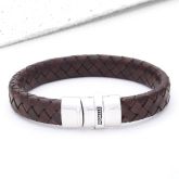 AMBER LEATHER BRACELET IN T.MORO by EQUALLI.COM