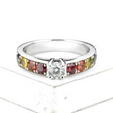 1 3/4 CARAT LAS VEGAS RING IN STERLING SILVER by EQUALLI.COM