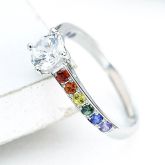 LAS VEGAS RING IN STERLING SILVER by EQUALLI.com