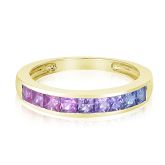 COLONGE TWO-SPIRIT TRIGENDER TWINK DRAG DEMI PRIDE QUEER GOLD RING