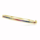 GRAN CANARIA GOLD STACK BANGLE BRACELET 14K 18K SOLID GOLD