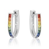 NEW YORK EARRINGS IN 925  STERLING SILVER by EQUALLI.COM