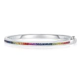GRAN CANARIA BANGLE IN STERLING SILVER by EQUALLI.COM